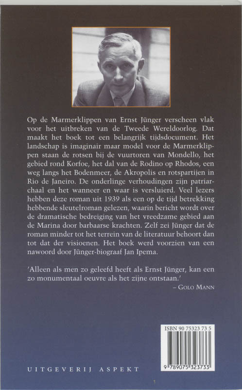 Achterkant van Op de Marmerklippen