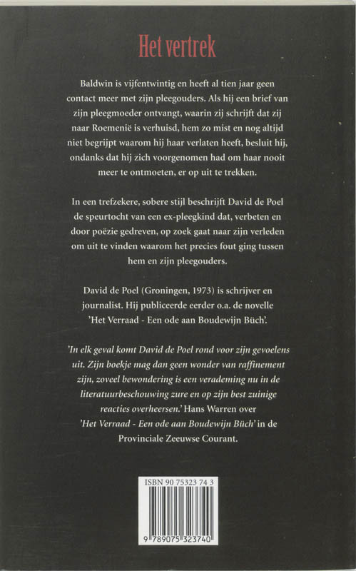 Achterkant van Het vertrek