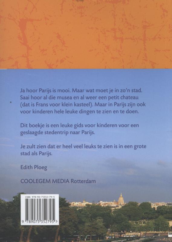 Achterkant van Hoera ik mag mee naar Parijs!!!
