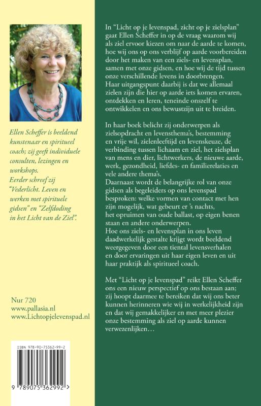 Achterkant van Licht op je levenspad