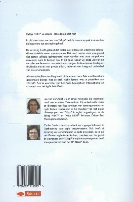 Achterkant van TMap NEXT in scrum