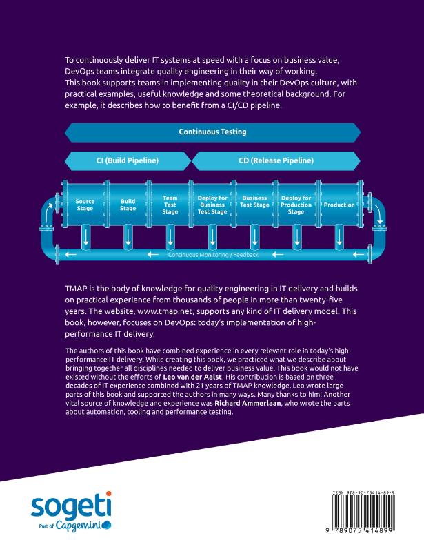 Achterkant van Quality for DevOps teams