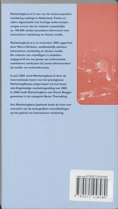Achterkant van Marketingfacts jaarboek 2008
