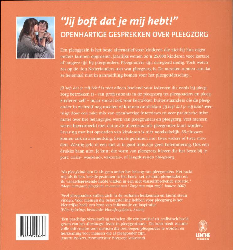 Achterkant van Jij boft dat je mij hebt!
