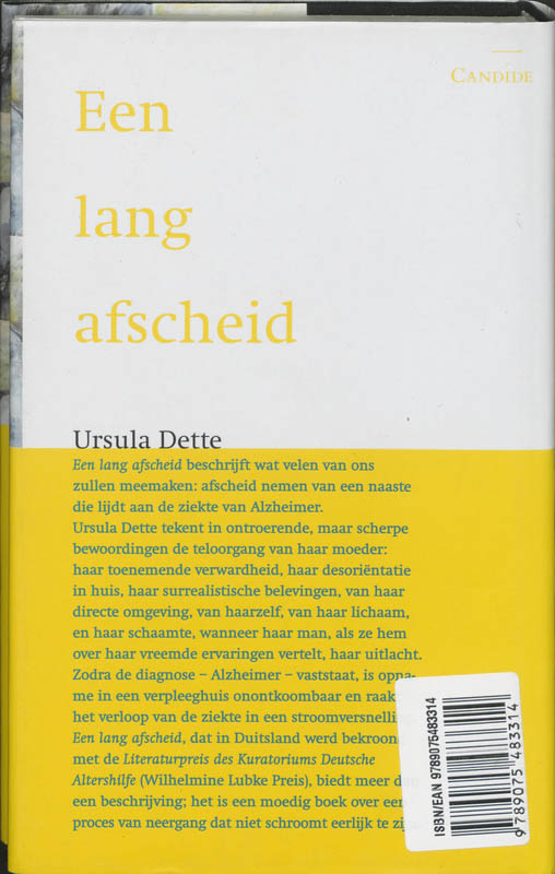 Achterkant van Het lange afscheid
