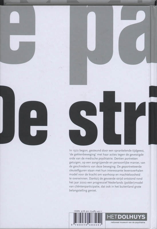 Achterkant van De Strijdbare Patiënt