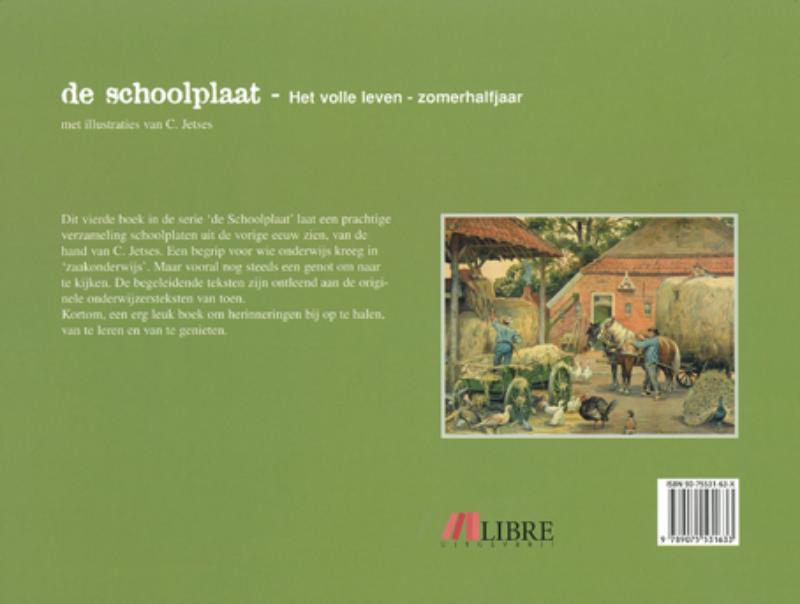 Achterkant van Schoolplaat het volle leven zomerhalfjaar