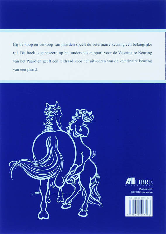 Achterkant van De veterinaire keuring van het paard