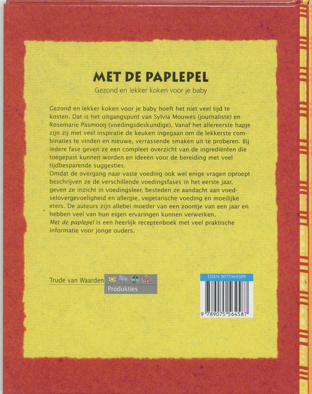 Achterkant van Met de paplepel