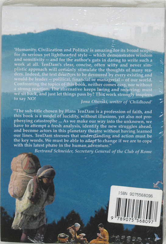 Achterkant van Humanity, civilization & politics