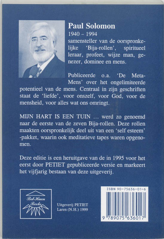 Achterkant van Mijn hart is een tuin...