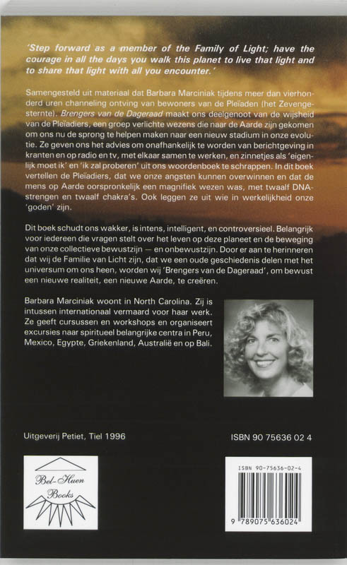 Achterkant van Brengers van de dageraad