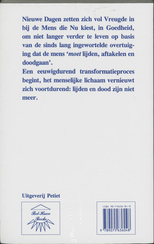 Achterkant van Nieuwe dagen