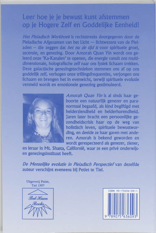 Achterkant van Het Pleiadisch werkboek