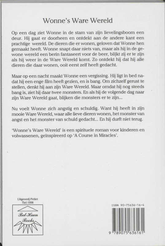 Achterkant van Wonne's Ware Wereld