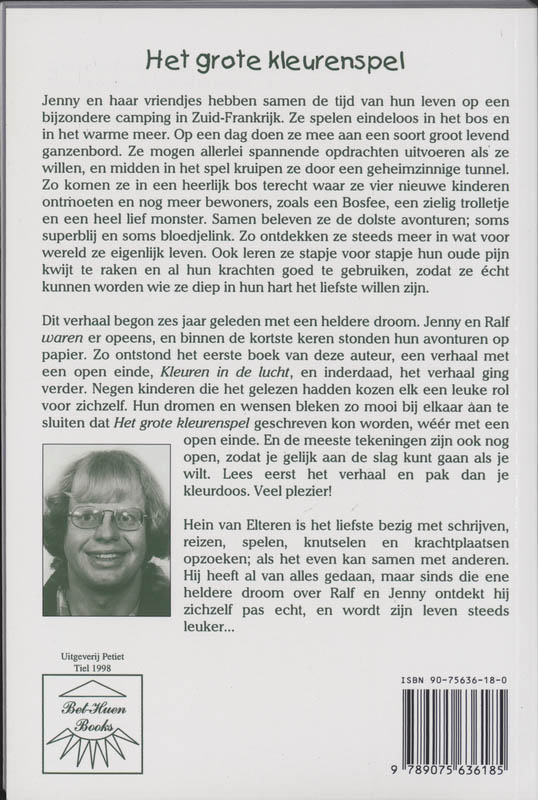 Achterkant van Het Grote Kleurenspel