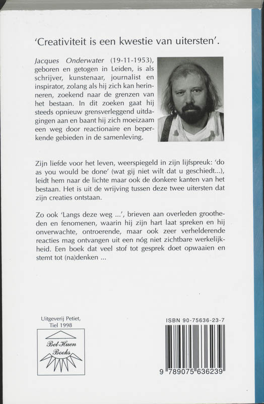 Achterkant van 'Langs deze weg...'