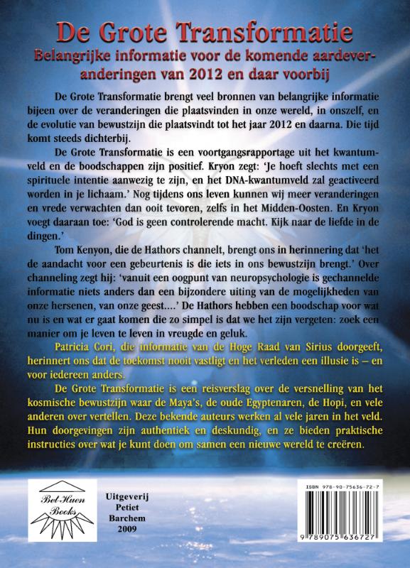Achterkant van De Grote Transformatie
