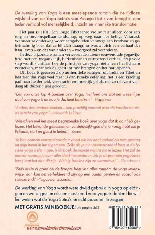 Achterkant van Over de werking van Yoga