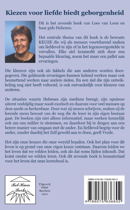 Achterkant van Kiezen voor liefde biedt geborgenheid