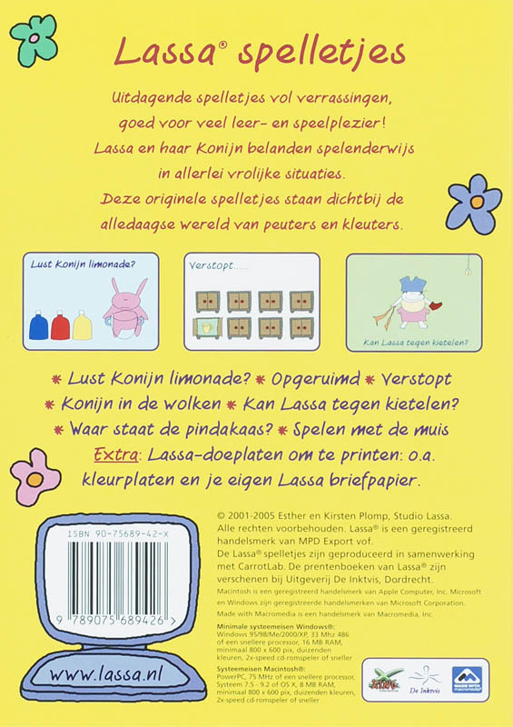 Achterkant van Lassa spelletjes