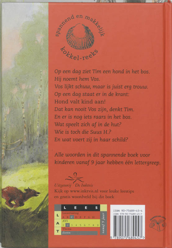 Achterkant van Ren, vos! Ren