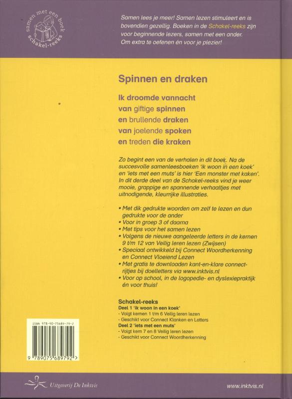 Achterkant van Een monster met kaken