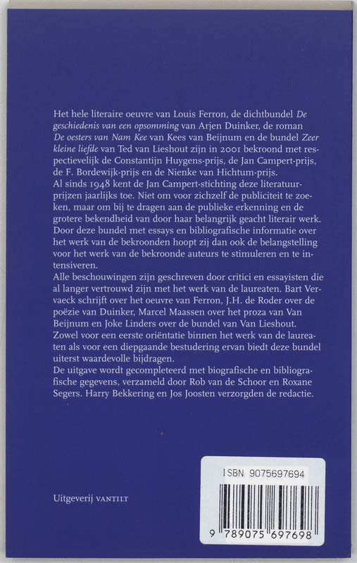 Achterkant van 2001