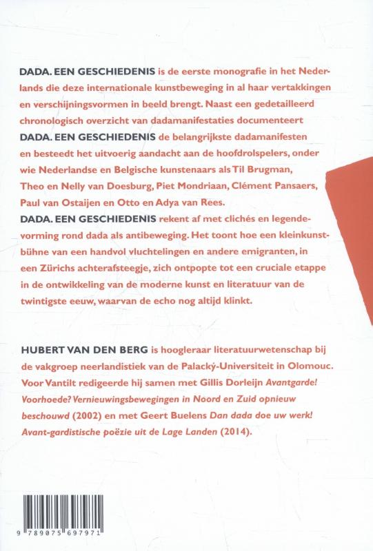 Achterkant van Dada een geschiedenis