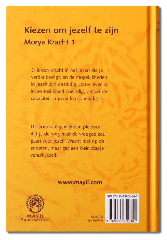 Achterkant van Kiezen om jezelf te zijn