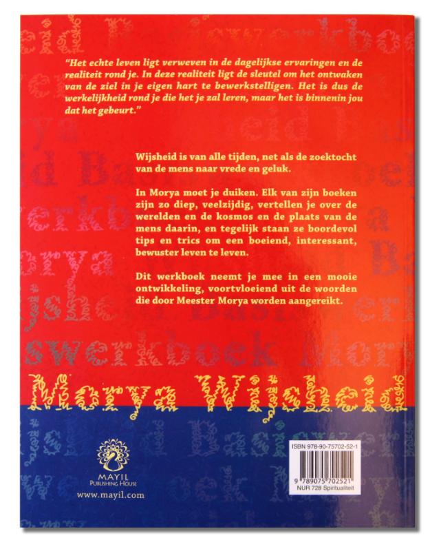 Achterkant van Morya wijsheid basiswerkboek
