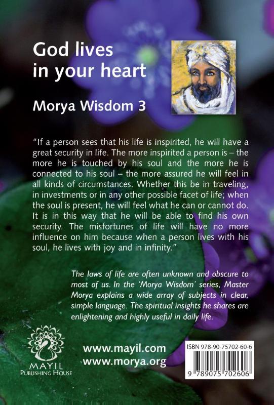 Achterkant van God lives in your heart