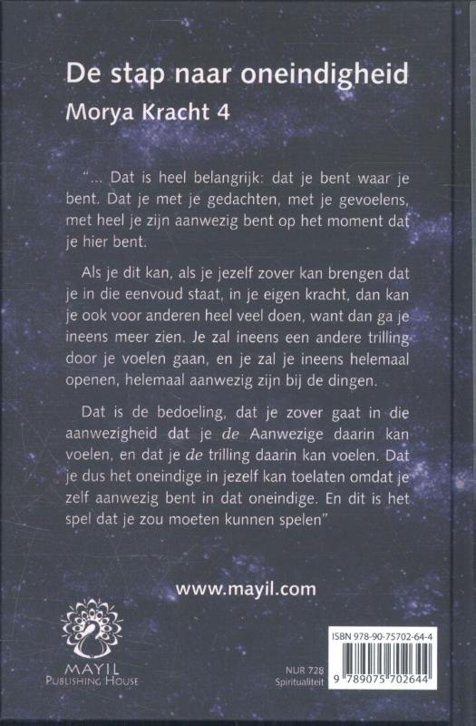 Achterkant van De stap naar oneindigheid