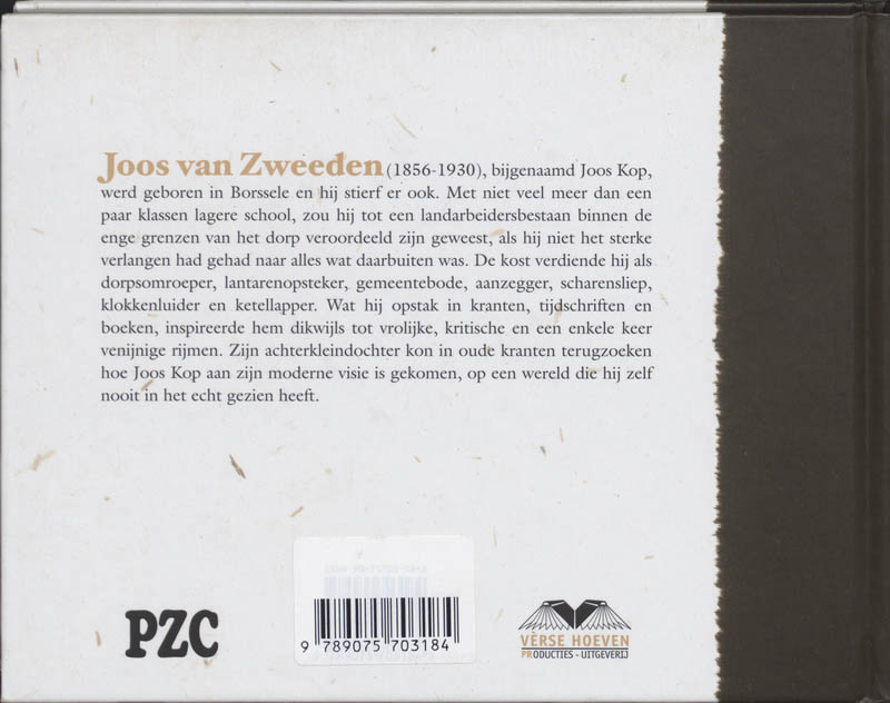 Achterkant van De wereld van Joos Kop