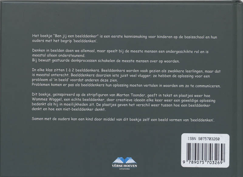 Achterkant van Ben jij een beelddenker?