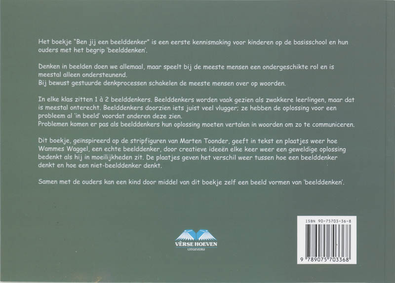 Achterkant van Ben jij een beelddenker?