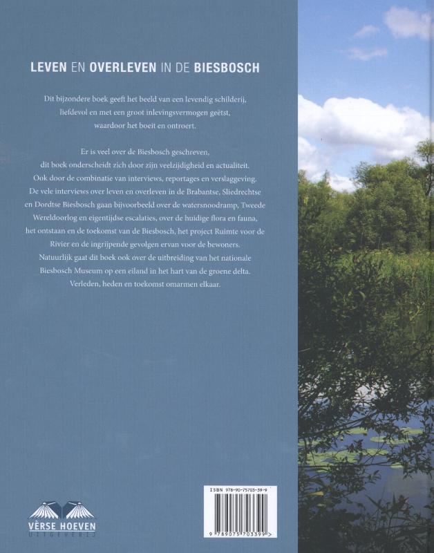 Achterkant van Leven en overleven in de Biesbosch