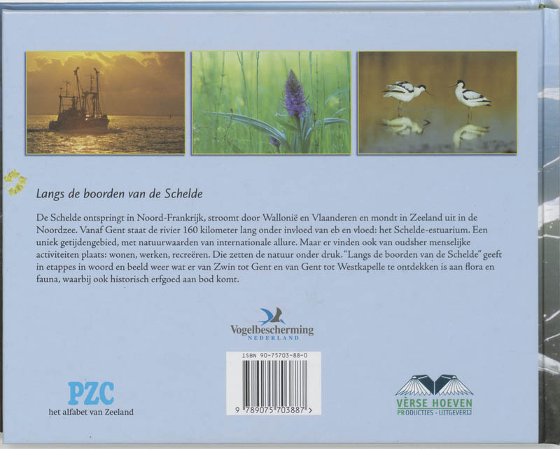 Achterkant van Langs de boorden van de Schelde