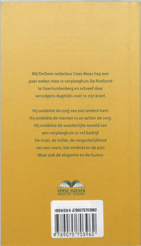 Achterkant van Zorgen in de zomer