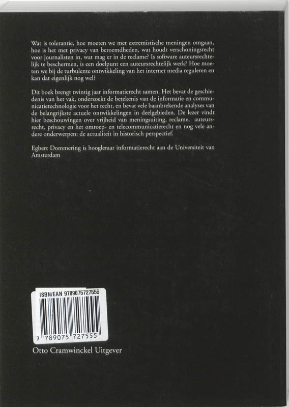 Achterkant van De achtervolging van Prometheus