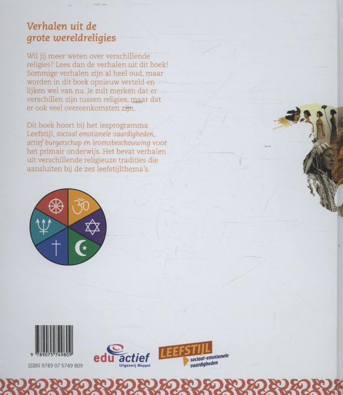 Achterkant van Verhalen uit de grote wereldreligies