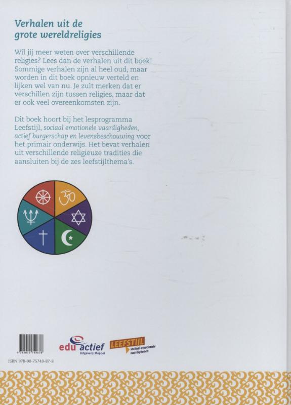 Achterkant van Verhalen uit de grote wereldreligies
