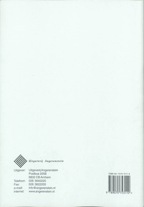 Achterkant van Uitwerkingenboek
