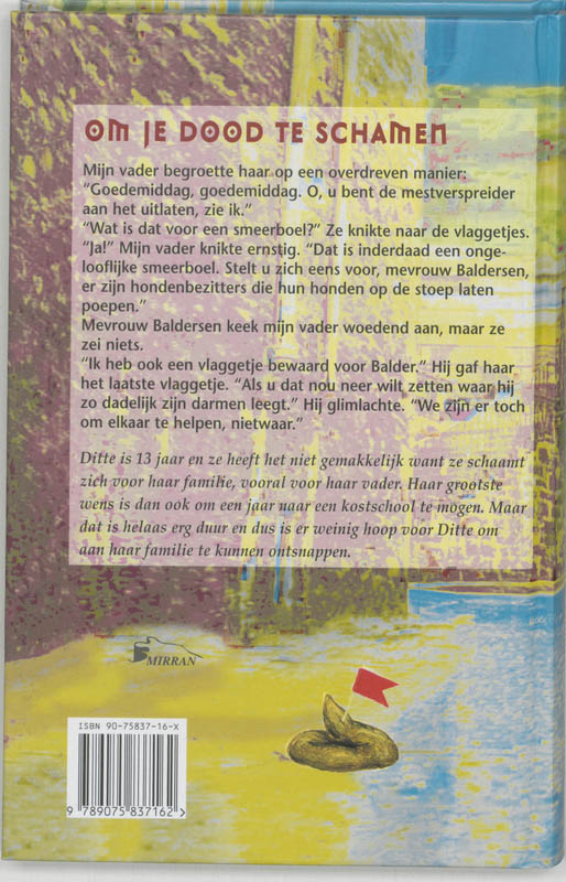 Achterkant van Om je dood te schamen