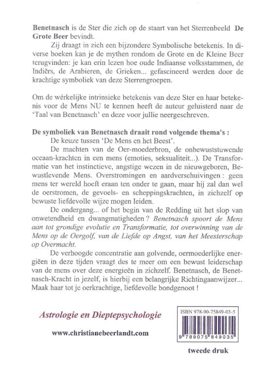 Achterkant van Benetnasch, de ster in de staart van de Grote Beer