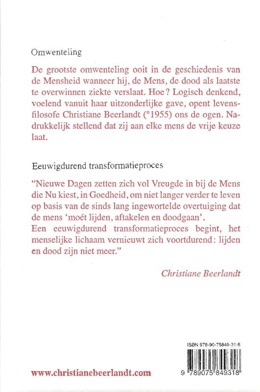 Achterkant van Nieuwe dagen