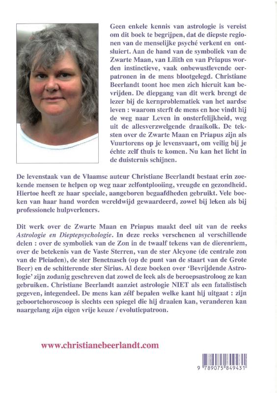 Achterkant van De zwarte maan en priapus