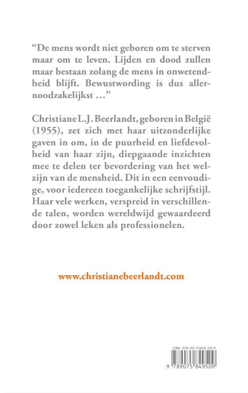 Achterkant van Levensfilosofie voor een gelukkig en gezond bestaan