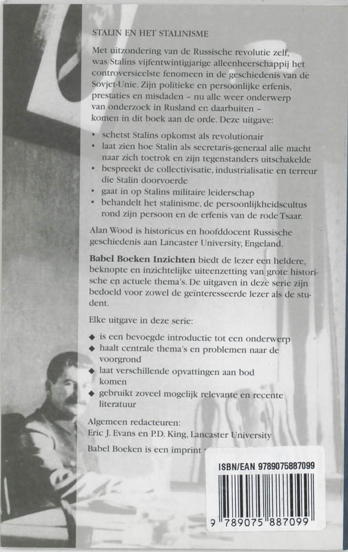 Achterkant van Stalin en het stalinisme