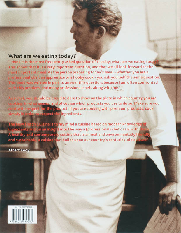 Achterkant van The New Dutch Cuisine